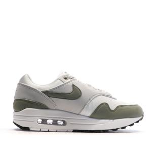 Baskets Blanches/Kaki Femme Nike Air Max 1 vue 0