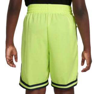 Short de Basketball Jaune Fluo Garçon Nike Kids' Dri-FIT DNA vue 2