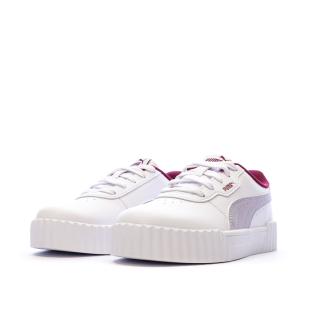Baskets Blanches/Mauves Fille Puma Carina 3.0 vue 6