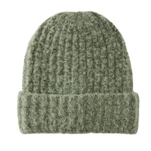 Bonnet Vert Femme Pieces Structured pas cher