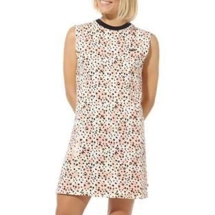 Robe Blanche/Orange/Noire Femme Vans Leila vue 0