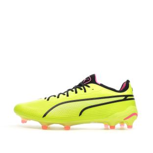 Chaussures de Foot Jaunes Homme Puma King Ultimate FG/AG pas cher