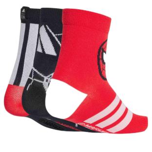 X3 Paires de Chaussettes Spider-Man Rouge Garçon Adidas Performance Marvel vue 0