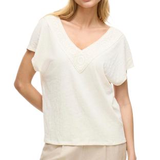 Camiseta beige para mujer Vila Visyma ver 0