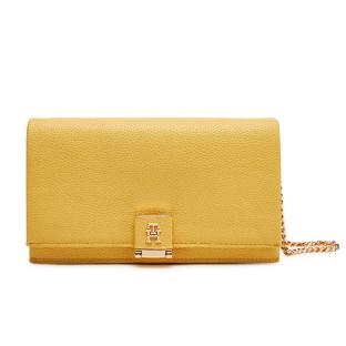 Sac à Bandoulière Jaune Femme Tommy Hilfiger Th Her Flap pas cher