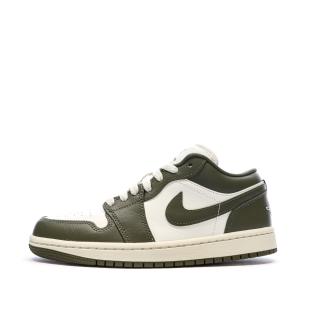 Baskets Kaki Mixte Nike Air Jordan 1 Low pas cher