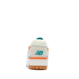 Baskets Beige/Orange Femme New Balance Bb550 vue 3