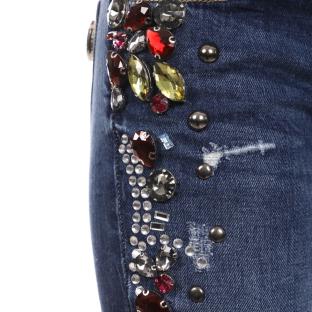 Jean Slim Bleu brut Femme Guess FYLT vue 0