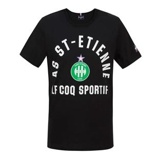 AS Saint Etienne T-shirt Noir Junior Le Coq Sportif pas cher