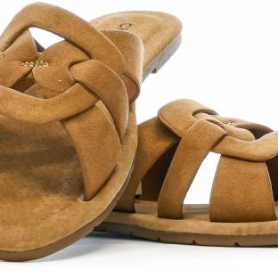 Claquettes Camel Femme Chattawak Pace vue 6