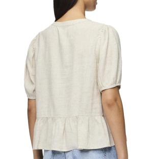 Blouse Beige Femme Pieces Pia 2/4 vue 2