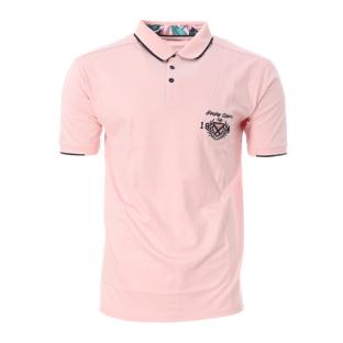 Polo Rose Clair Homme Rugby SOWETO pas cher