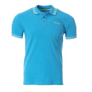 Polo Turquoise/Verte Homme Teddy Smith Pasian pas cher