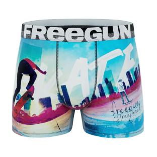 Boxer Bleu/Blanc Garçon Freegun Skate vue 0