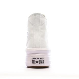 Baskets Blanches Femme Converse Chuck Taylor All Star Move 568498C vue 3