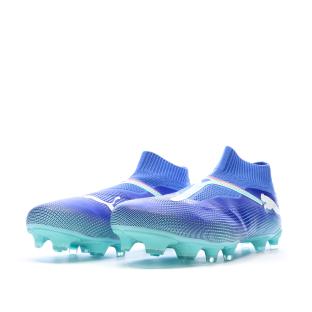 Chaussures de Football Bleues Homme Puma Future 7 Match+ LL FG/AG vue 6