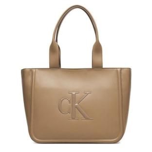 Sac à Main Beige Femme Calvin Klein Jeans Bold Medium Tote vue 0