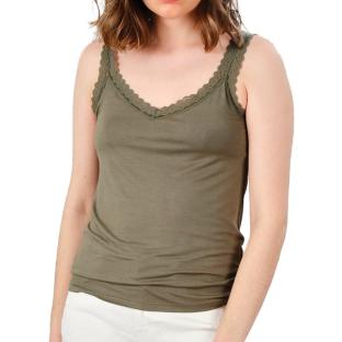 Débardeur Kaki Femme Deeluxe Rosie pas cher