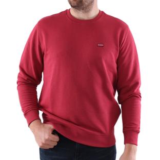 Sweat Rouge Homme Guess Patch pas cher