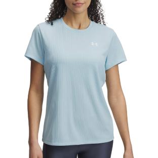 T-Shirt Bleu Femme Under Armour Tech Rib vue 0