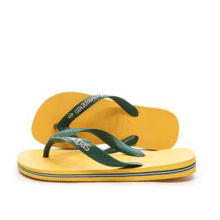 Tongs Jaune/Verte Homme Havaianas Brasil vue 0