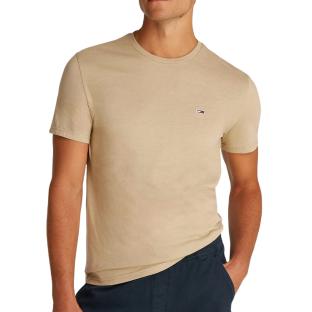 T-Shirt Marron Homme Tommy Hilfiger Slim Jersey pas cher