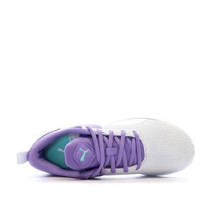 Baskets Violette/Blanche Fille Puma Flyer Runner Jr vue 4