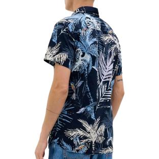 Chemise Marine/Bleu Homme Jack & Jones Hawaii vue 2