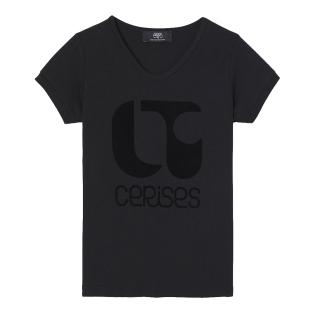 T-shirt Noir Fille Le Temps Des Cerises Nita vue 0