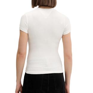 T-Shirt Blanc Femme Tommy Hilfiger DW0DW21838 vue 2