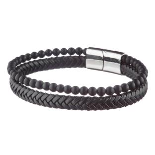 Bracelet Noir Homme Geographical Norway 315037 pas cher