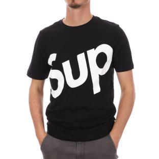 T-shirt Noir Homme Supreme Grip Achy pas cher