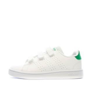 Baskets Blanches Garçon Adidas Advantage pas cher