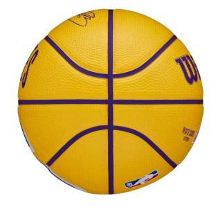 Ballon de Basketball Jaune Wilson Lebron James vue 0