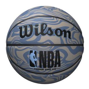 Ballon de Basketball Gris Wilson Nba Forge Pro UV vue 3