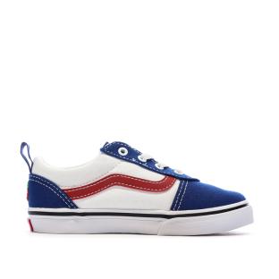 Baskets Bleu/Blanc/Rouge Garçon/Fille Vans Ward Slip vue 2