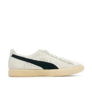 Baskets Blanches/Noires Homme Puma Clyde Teasel vue 0