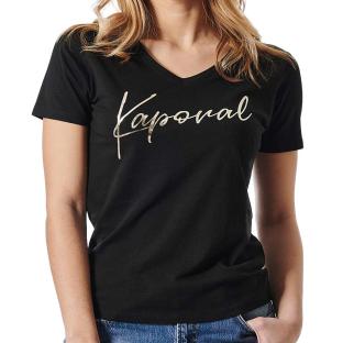 T-shirt Noir Femme Kaporal FRANE24W11-BLK pas cher
