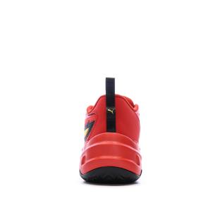 Chaussures de Basketball Rouge/Jaune Mixte Puma Scoot Zeros Retro vue 3