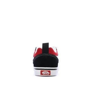 Baskets Noir/Rouge Enfant Vans Knu Skool Elastic vue 3