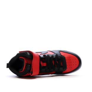Baskets Noir/Rouge Mixte Nike Court Borough Mid 2 vue 0