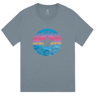 T-shirt Gris Homme Converse Standard Chuck Patch Fill pas cher
