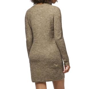 Robe Pull Marron Femme Pieces Ellen vue 2