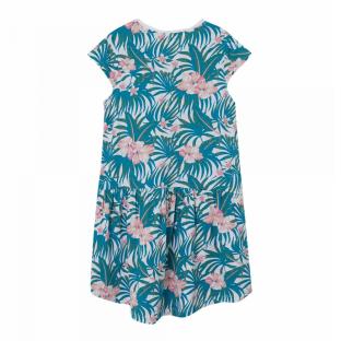 Robe Blanche/Bleu Fille Name it Frida vue 2