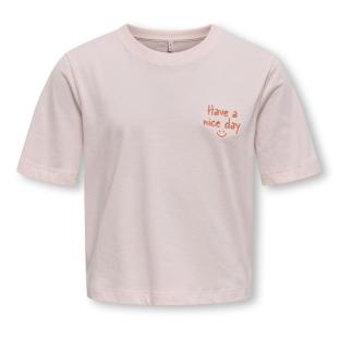 T-Shirt Rose clair Fille Kids ONLY Kogrex pas cher
