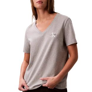 T-Shirt Gris/Blanc Femme Calvin Klein Jeans LV047C906G vue 0