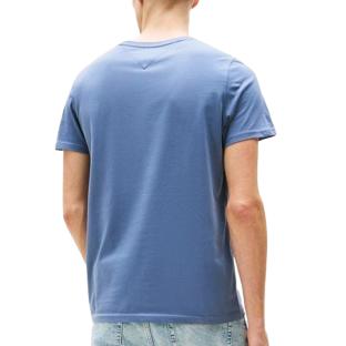 T-shirt Bleu Homme Tommy Hilfiger Tjm Xslim DM0DM04411 vue 2