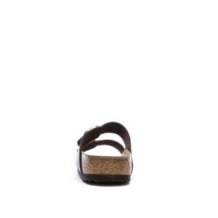 Sandales Marron Cuir Birkenstock Arizona vue 3