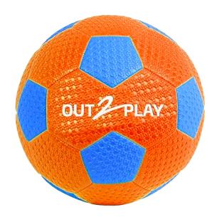 Ballon de Plage Orange/Bleu Out 2 Play Gomme pas cher