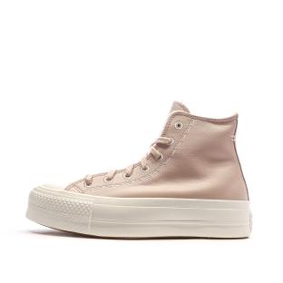 Baskets Roses Femme Converse Chuck Taylor All Star Lift vue 2